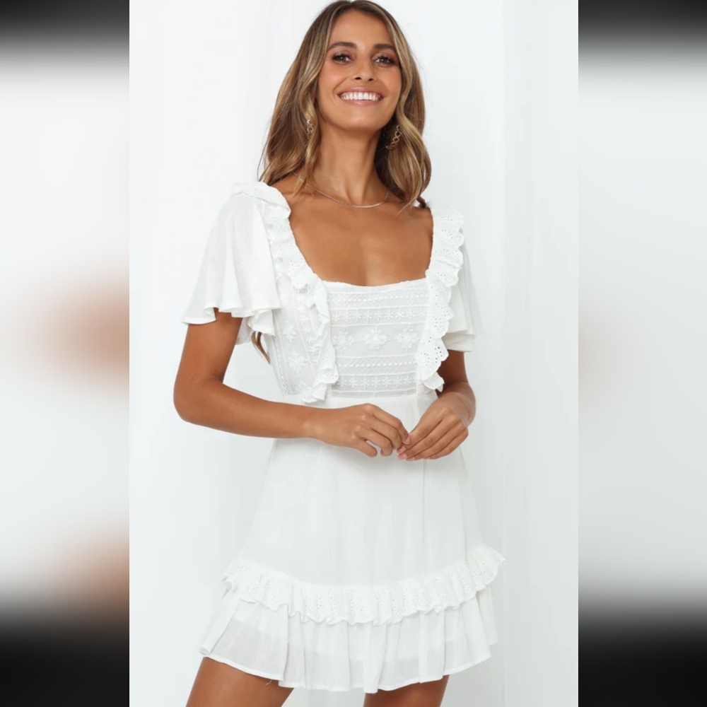 HELLO MOLLY| Mini Dress | Long Top | Elegant | XS | US 2 | LIKE NEW|